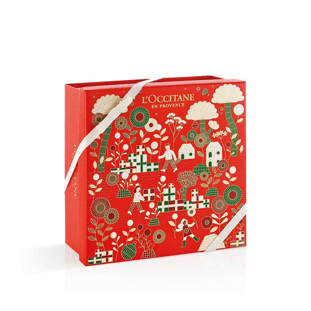 Caixa Média Vermelha Natal